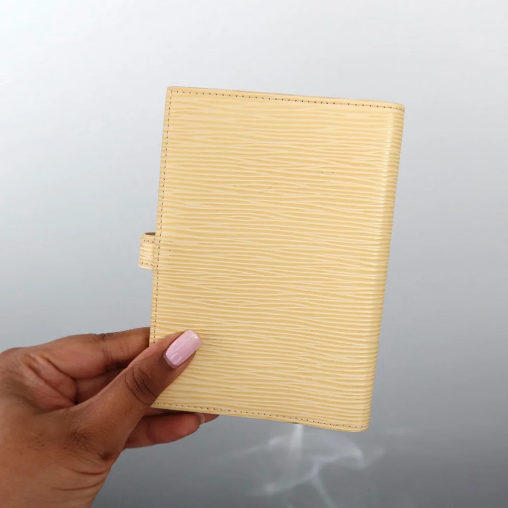 Louis Vuitton Yellow Epi Leather Passport Agenda EXCELLENT